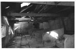 Interior of cowshed in east wing of farmstead 04/2011